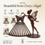 Fairy & Butterfly Premium Tissue Holder Table Decor - Pack of 4 - Image 5