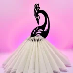 Elegant Peacock MDF Tissue Holder – Premium Table Décor