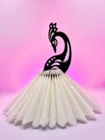 Elegant Peacock MDF Tissue Holder – Premium Table Décor