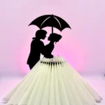 Couple With Umbrella MDF Tissue Holder – Premium Table Décor