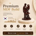 Romantic Couple MDF Tissue Holder – Premium Table Décor - Pack of 4 - Image 4