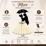 Couple With Umbrella MDF Tissue Holder – Premium Table Décor - Image 4