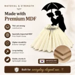 Couple With Umbrella MDF Tissue Holder – Premium Table Décor - Image 5