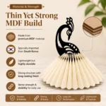 Elegant Peacock MDF Tissue Holder – Premium Table Décor - Image 5